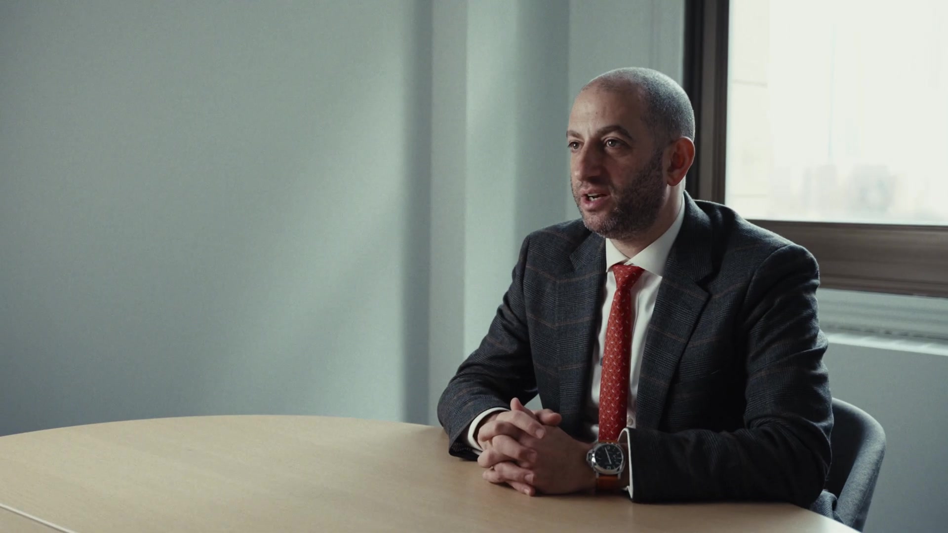 Todd Spodek during a media interview discussing criminal defense strategy